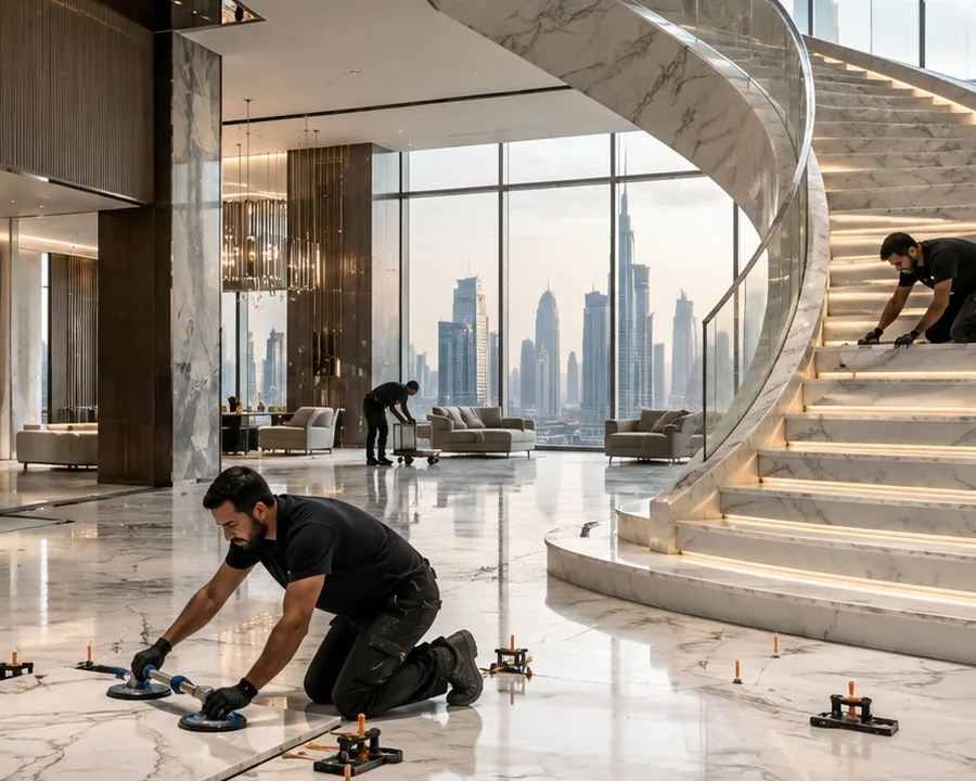 Representative architectural stone project for Abu Dhabi coverage