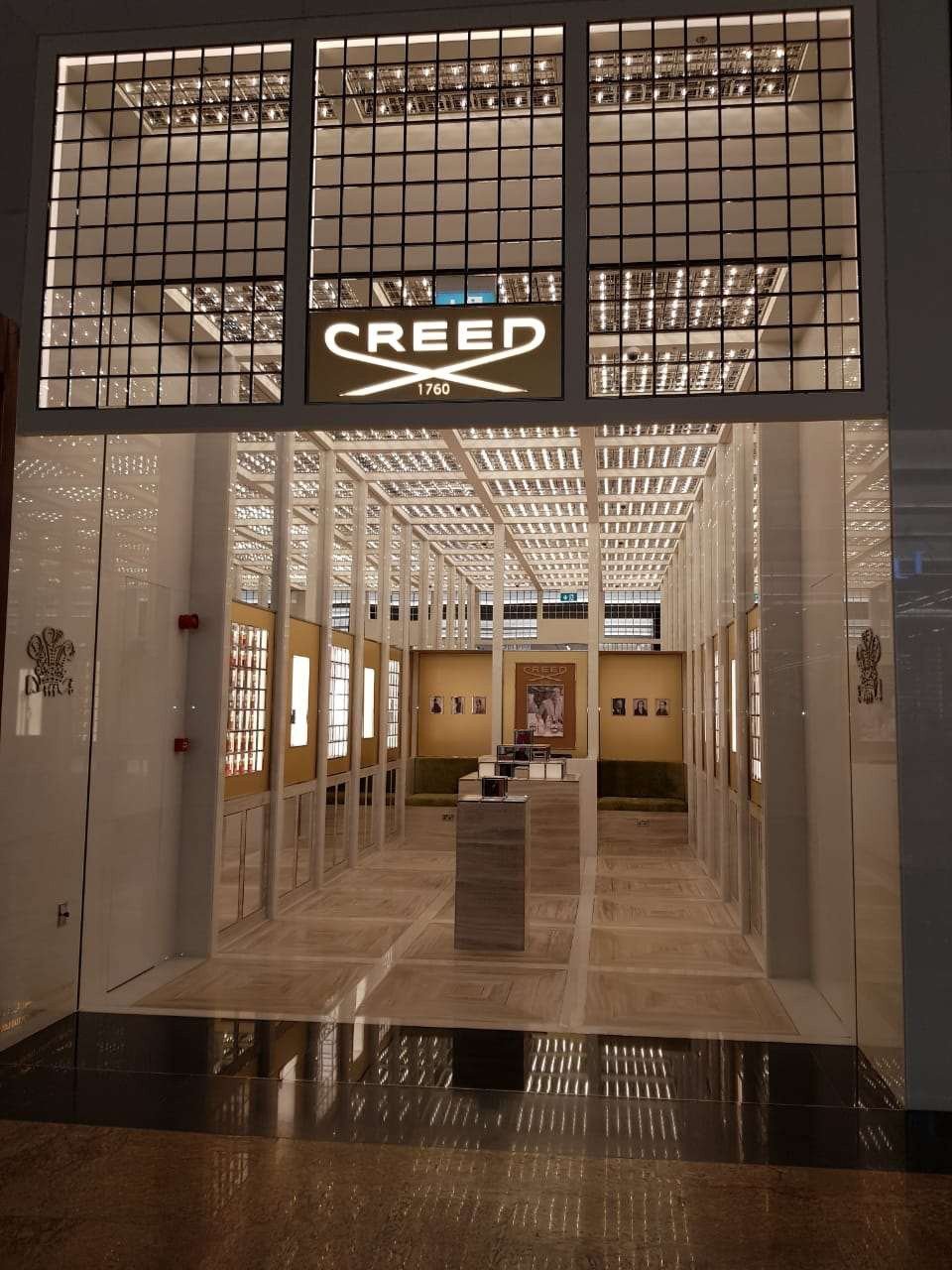 CREED retail interior project at Mall of the Emirates