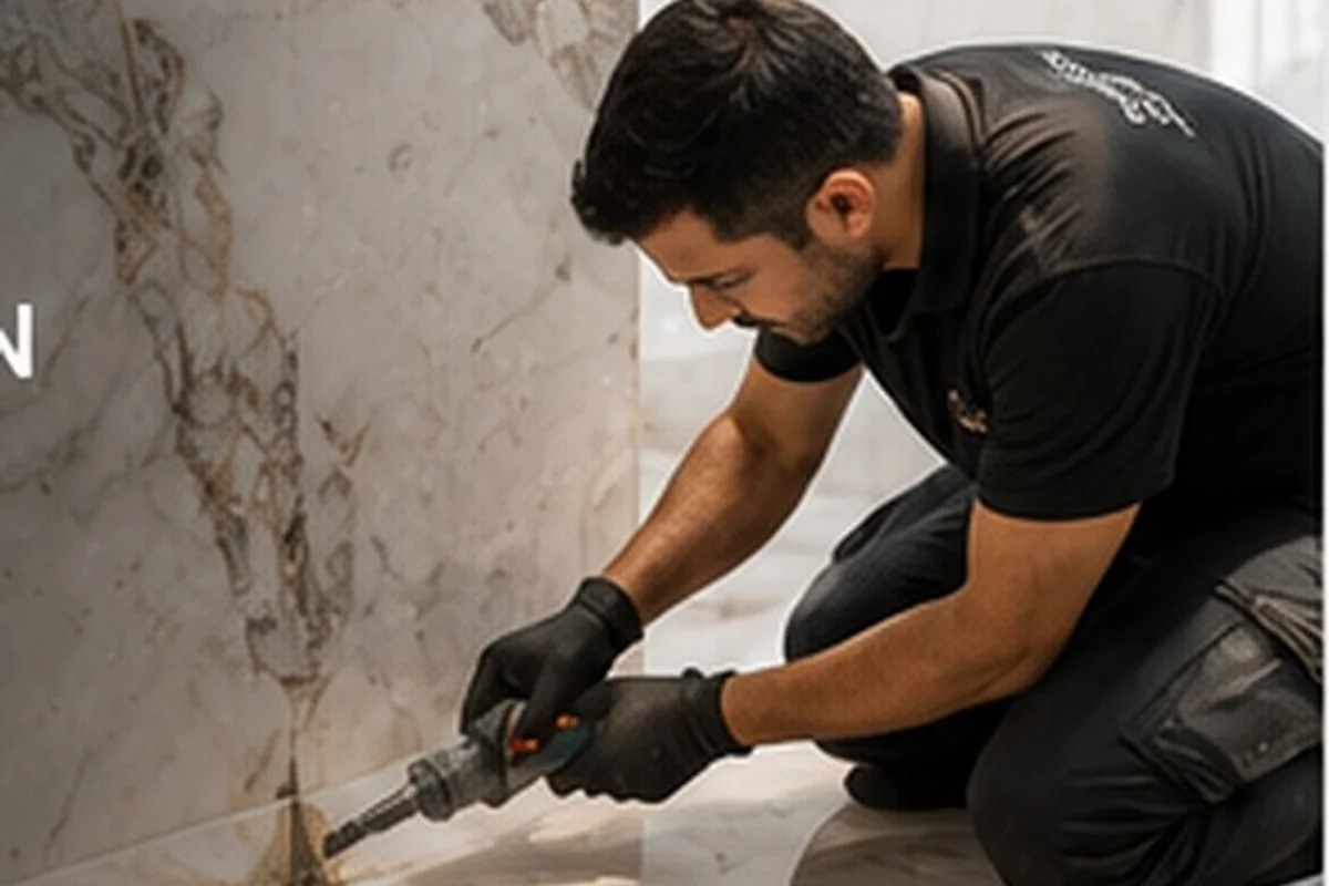 Marble restoration work